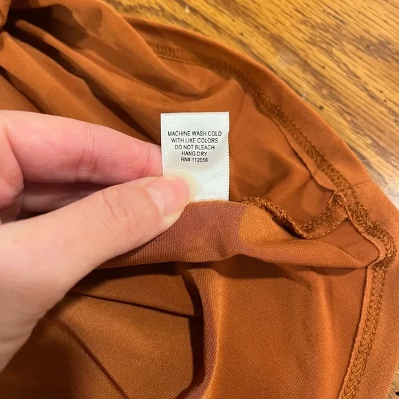 Zenana Burnt Orange Tank Top - Size Large - Picture 6 of 8